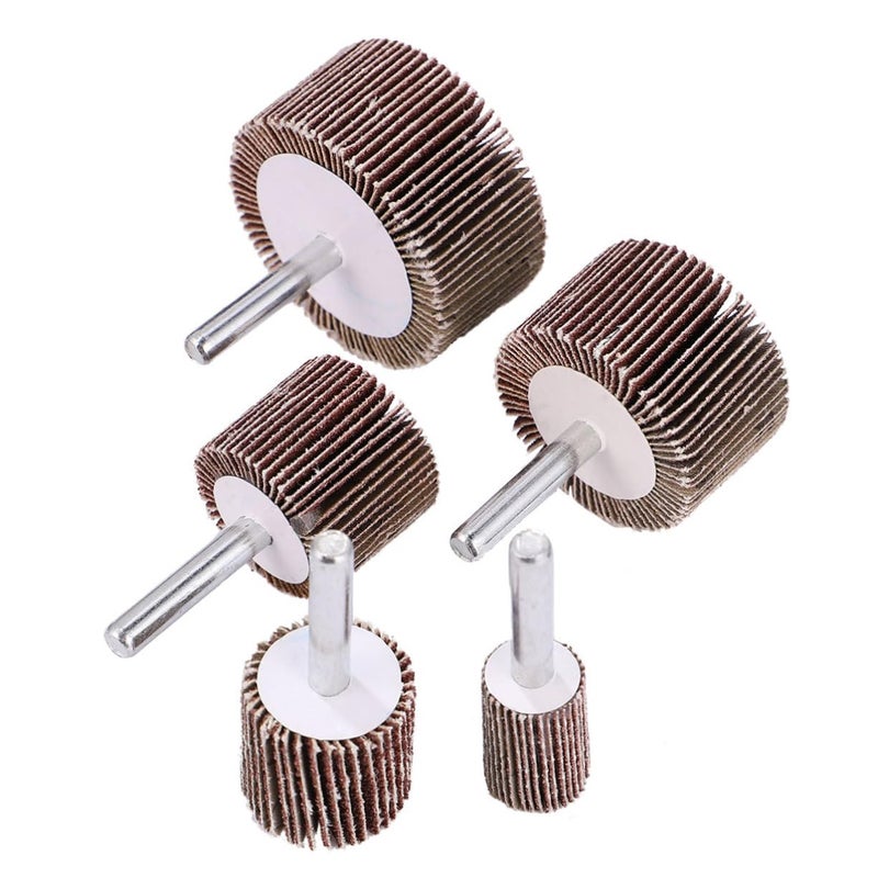 Cabilock 10Pcs Louver Grinding Head Assorted Polishing Wheels with Handle for Surface Roughing Repairing and Grinding Various Materials - Image 1